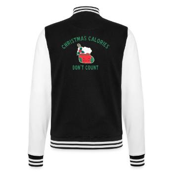 Christmas calories don't count - Veste Teddy - noir/blanc - Dos - Marisol (170cm)