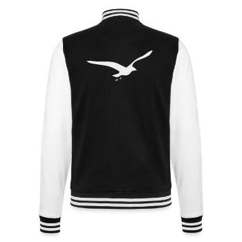 Gull - College Sweat Jacket - black/white - Back - Marisol (170cm)