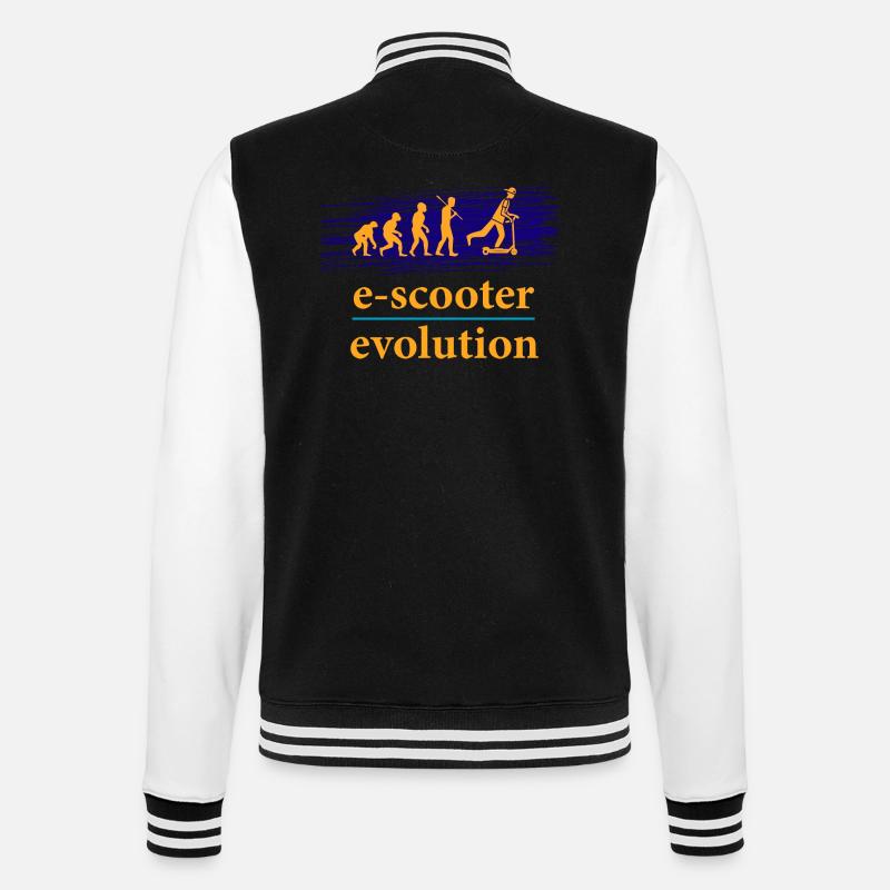 E-Scooter E-Roller Scooter - Veste Teddy - noir/blanc