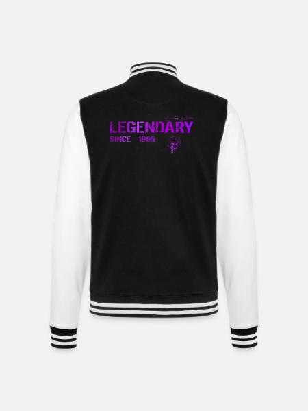 Legendary since 1995 Geschenk - College-Sweatjacke - Schwarz/Weiß