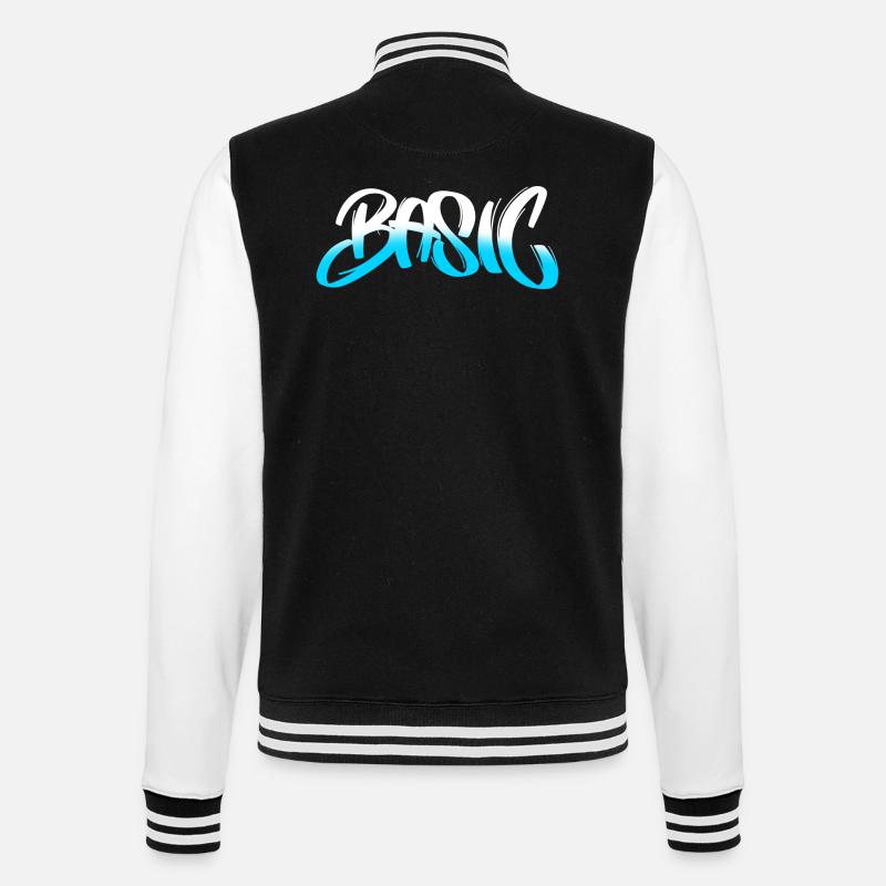 BASIC Graffiti Gradient - College-Sweatjacke - Schwarz/Weiß