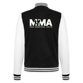 MMA Logo - College-Sweatjacke - Schwarz/Weiß - Hinten - Marisol (170cm)