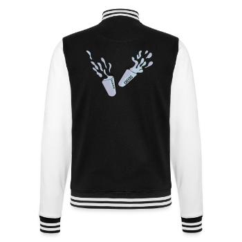 Toast - College Sweat Jacket - black/white - Back - Marisol (170cm)