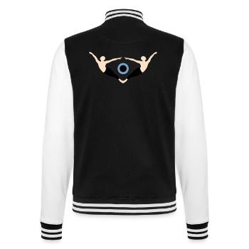 Eye - College Sweat Jacket - black/white - Back - Marisol (170cm)