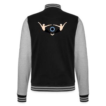 Eye - College Sweat Jacket - black/heather grey - Back - Marisol (170cm)