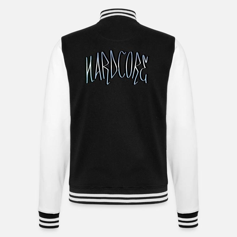 hardcore V2 - Veste Teddy - noir/blanc