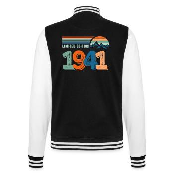 Limitierte Auflage 1941 - College-Sweatjacke - Schwarz/Weiß - Hinten - Marisol (170cm)