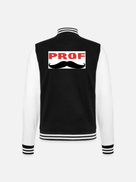 PROF - Veste Teddy - noir/blanc