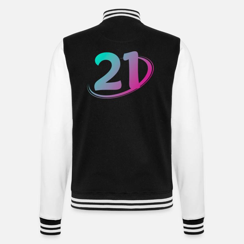 Numéro 21 multicolore - Veste Teddy - noir/blanc
