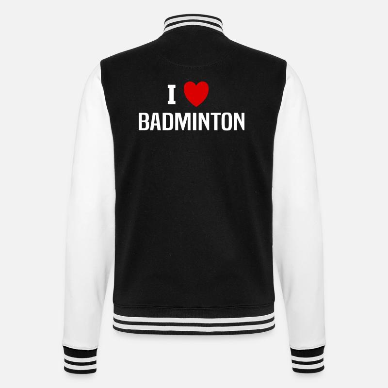 I love Badminton - Veste Teddy - noir/blanc