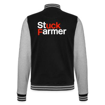 uk Politics starmer - College Sweat Jacket - black/heather grey - Back - Marisol (170cm)