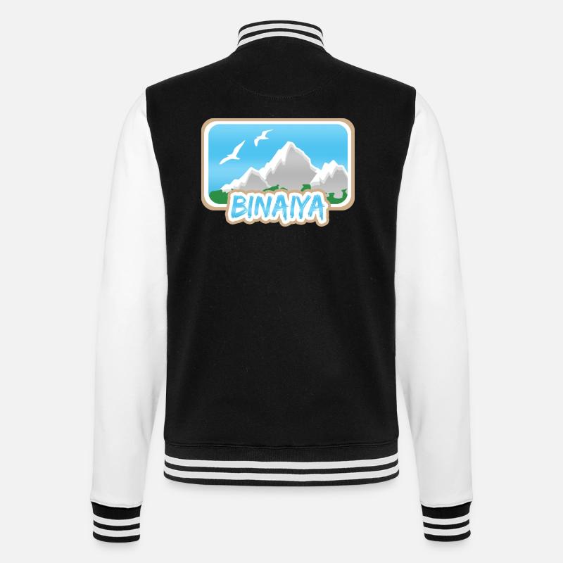 Binaiya - College Sweat Jacket - black/white