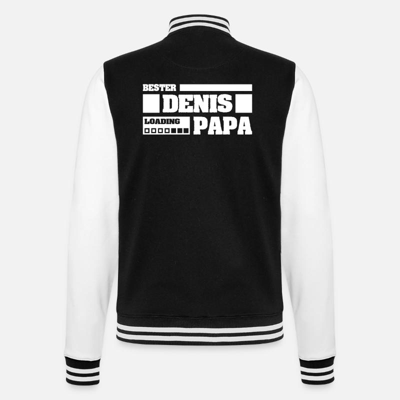 Denis comme prénom - Veste Teddy - noir/blanc
