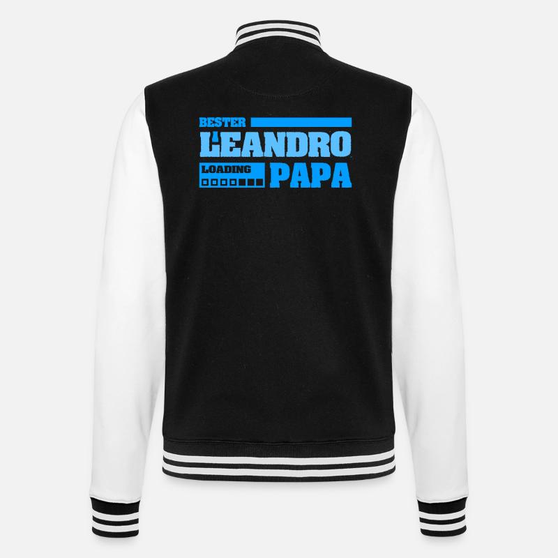 Gift for Leandro - College Sweat Jacket - black/white