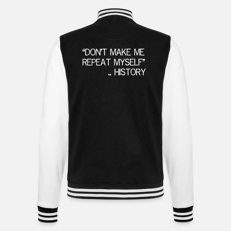 Ne me faites pas répéter l’histoire - Veste Teddy - noir/blanc