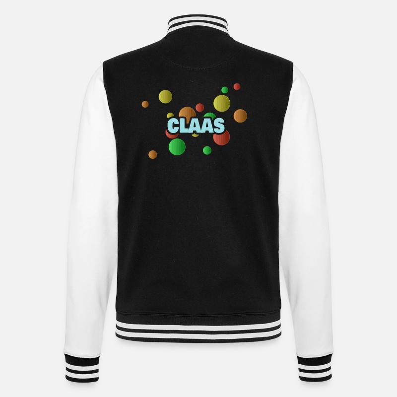 Claas Claas - College-Sweatjacke - Schwarz/Weiß