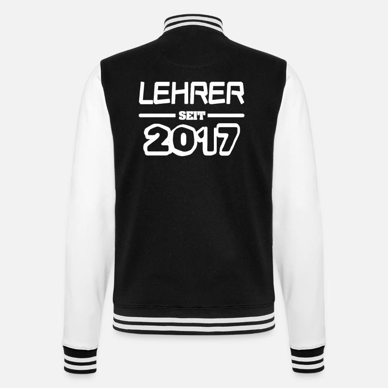 2017 - College-Sweatjacke - Schwarz/Weiß