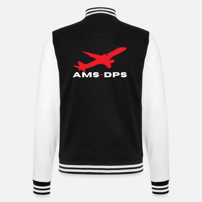 INDONET Amsterdam - Denpasar - College Sweat Jacket - black/white