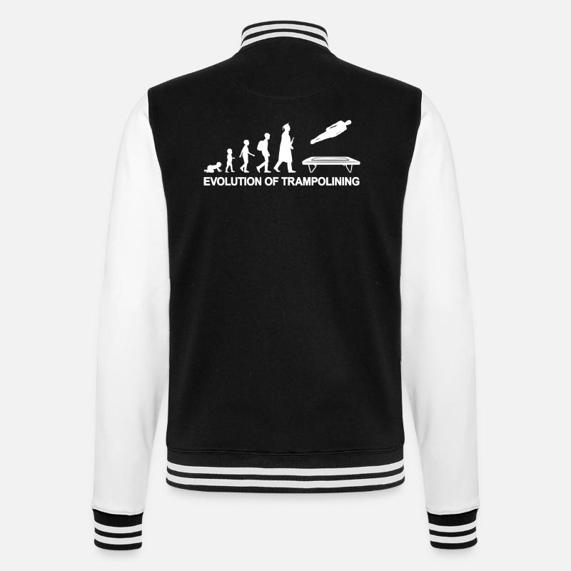 Evolution Trampolinist - College-Sweatjacke - Schwarz/Weiß