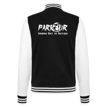 Parkour - College-Sweatjacke - Schwarz/Weiß - Hinten - Marisol (170cm)