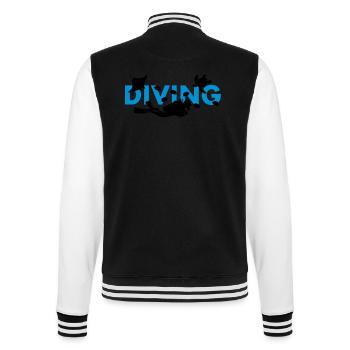 diving - College Sweat Jacket - black/white - Back - Marisol (170cm)