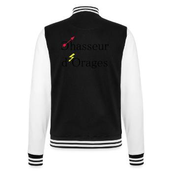chasseur d'orages - Veste Teddy - noir/blanc - Dos - Marisol (170cm)