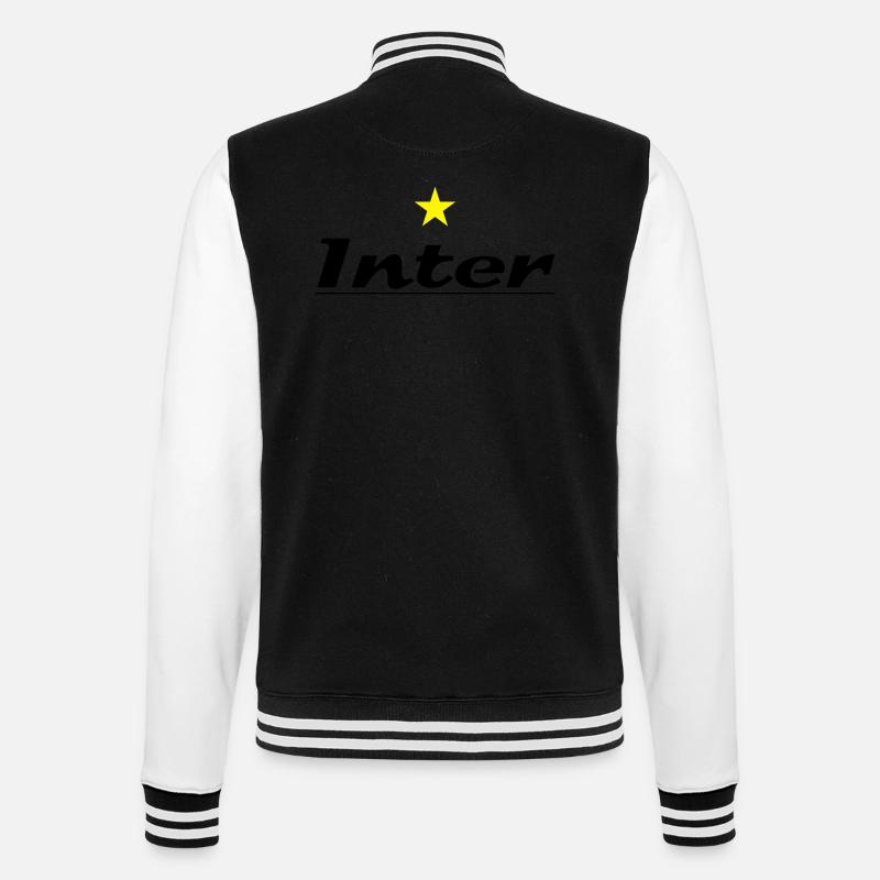 inter_02 - Veste Teddy - noir/blanc