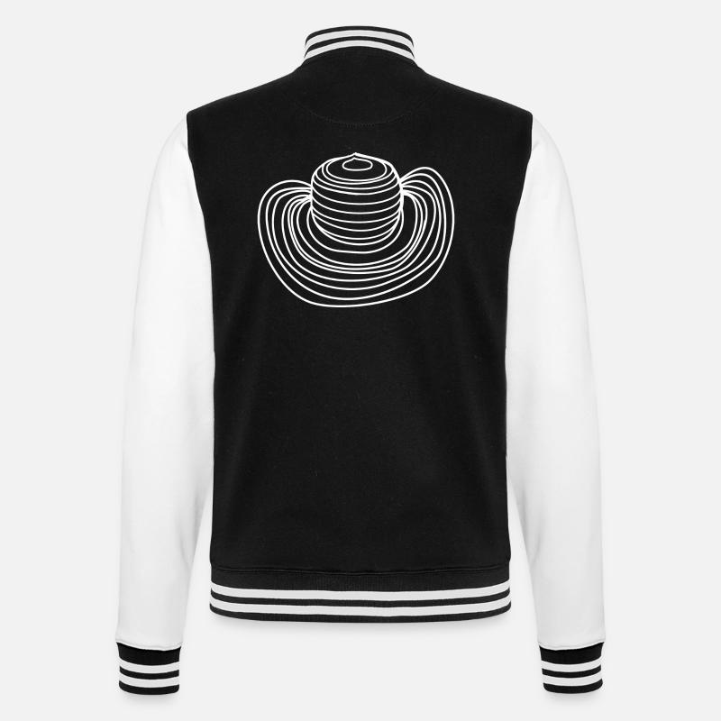 Sombrero hat - College Sweat Jacket - black/white