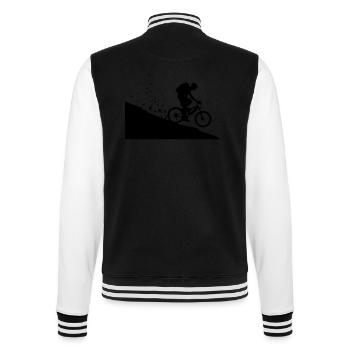 Mountainbiker - College-Sweatjacke - Schwarz/Weiß - Hinten - Marisol (170cm)