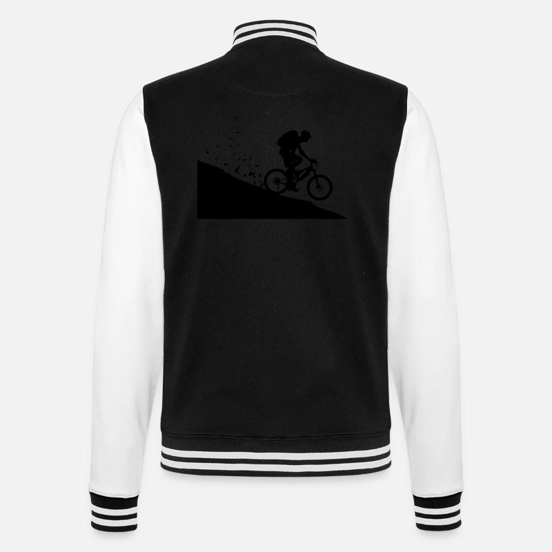Mountain bikers - College Sweat Jacket - black/white