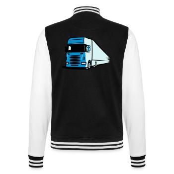 Truck truck art - College Sweat Jacket - black/white - Back - Marisol (170cm)