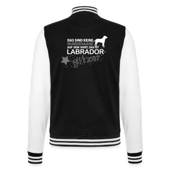 Labrador Glitzer - College-Sweatjacke - Schwarz/Weiß - Hinten - Marisol (170cm)