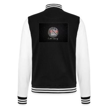 Laser Eyes 2 - College-Sweatjacke - Schwarz/Weiß - Hinten - Marisol (170cm)