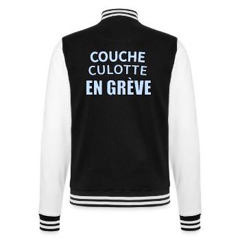Couche-culotte en grève - Veste Teddy - noir/blanc - Dos - Marisol (170cm)