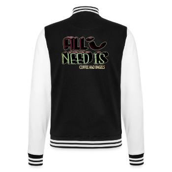 Idée cadeau Jogue heureuse boisson blagues cadeau - Veste Teddy - noir/blanc - Dos - Marisol (170cm)