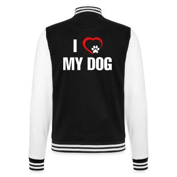 Hund Dog - College-Sweatjacke - Schwarz/Weiß - Hinten - Marisol (170cm)