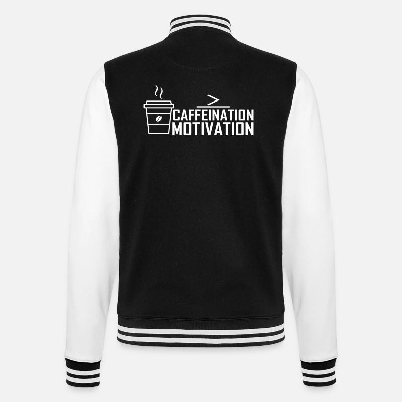 Caffeine Motivation - College-Sweatjacke - Schwarz/Weiß