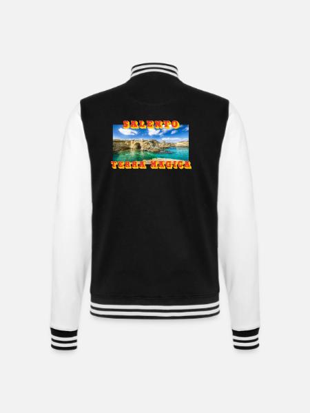Salento Terra Magica - Veste Teddy - noir/blanc