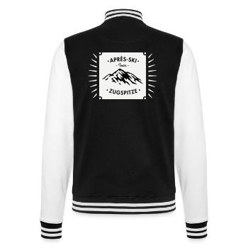 Après-Ski Zugspitze - College Sweat Jacket - black/white - Back - Marisol (170cm)