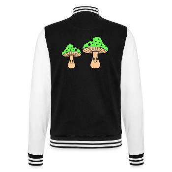 Champignons hypnotiques - Veste Teddy - noir/blanc - Dos - Marisol (170cm)