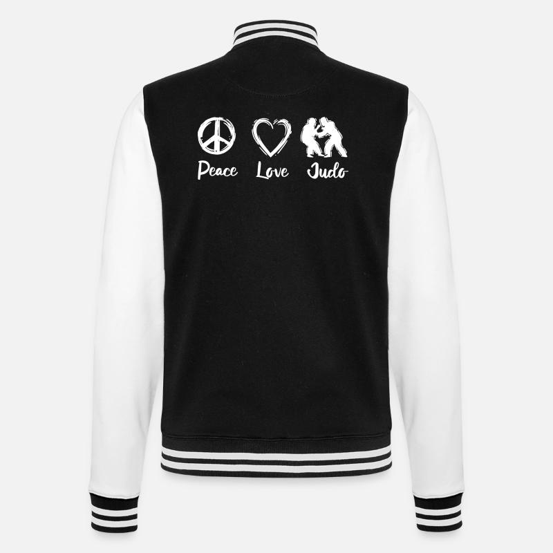 Judo Spruch - College-Sweatjacke - Schwarz/Weiß
