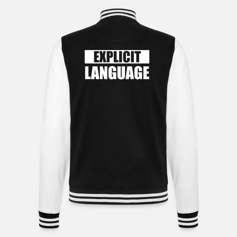 Explicite language - Veste Teddy - noir/blanc