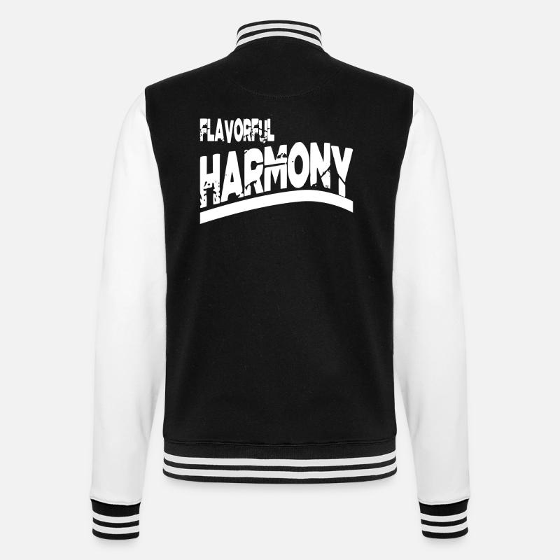United We Stand Harmonious Unity - College Sweat Jacket - black/white