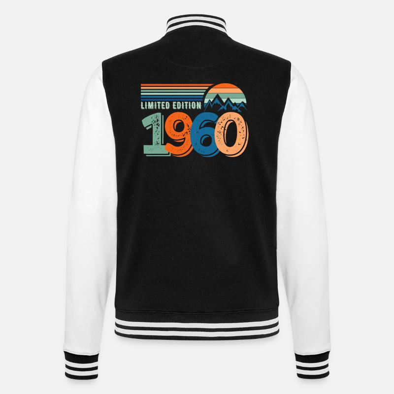 Limited edition 1960 - Veste Teddy - noir/blanc