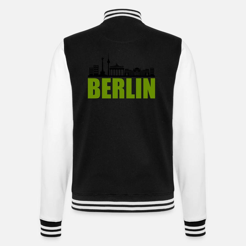 Horizon de Berlin - Veste Teddy - noir/blanc