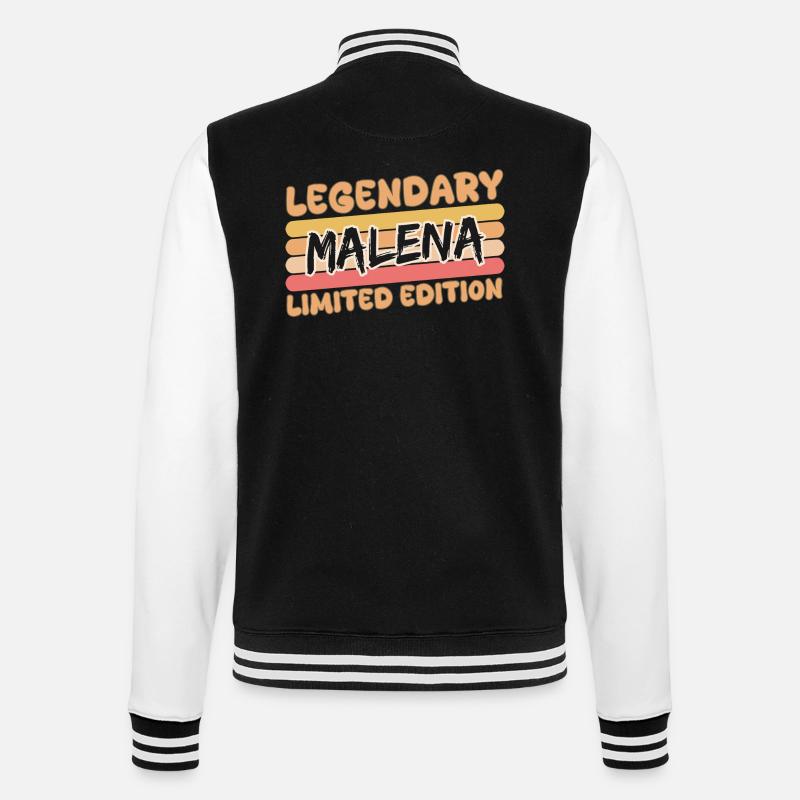 Nom Malena - Veste Teddy - noir/blanc