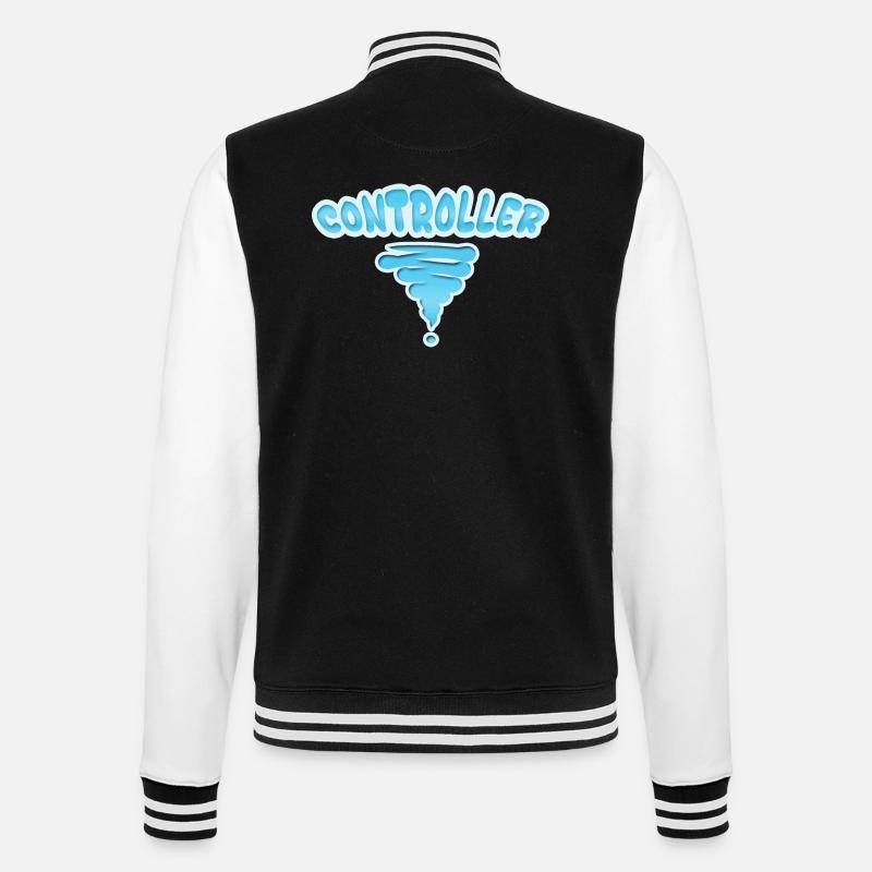 Controller als Beruf - College-Sweatjacke - Schwarz/Weiß