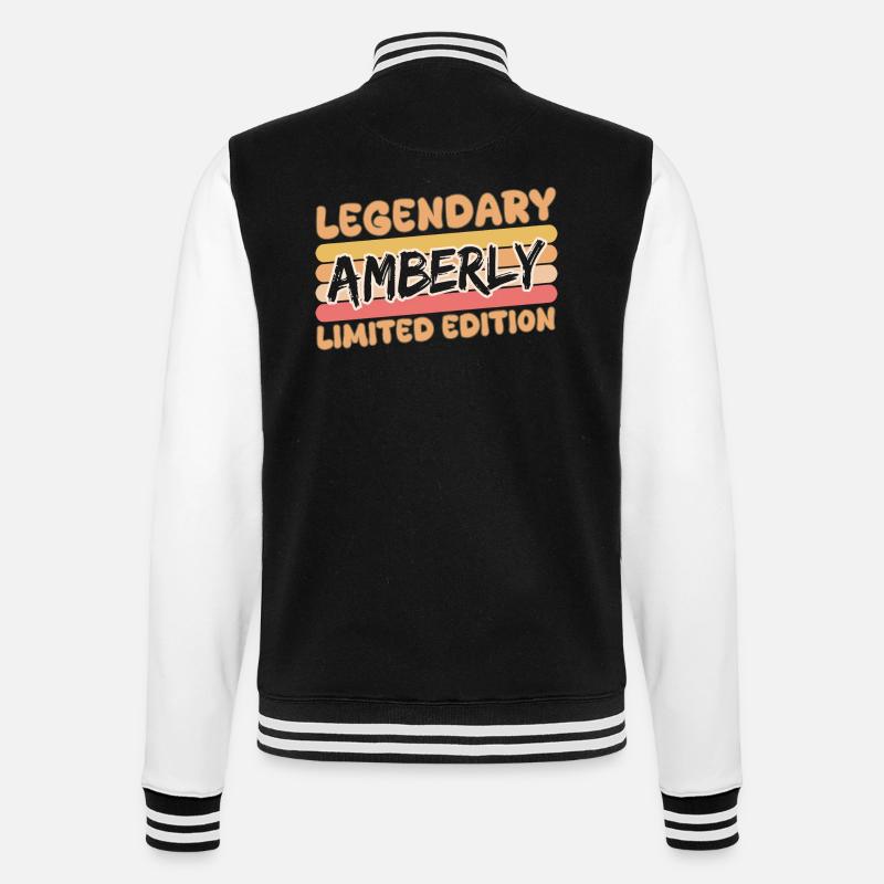 Amberly comme nom - Veste Teddy - noir/blanc