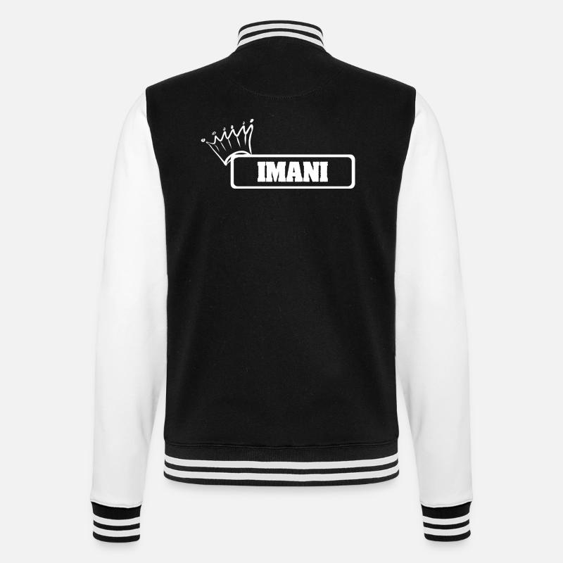 Krone Imani - College-Sweatjacke - Schwarz/Weiß
