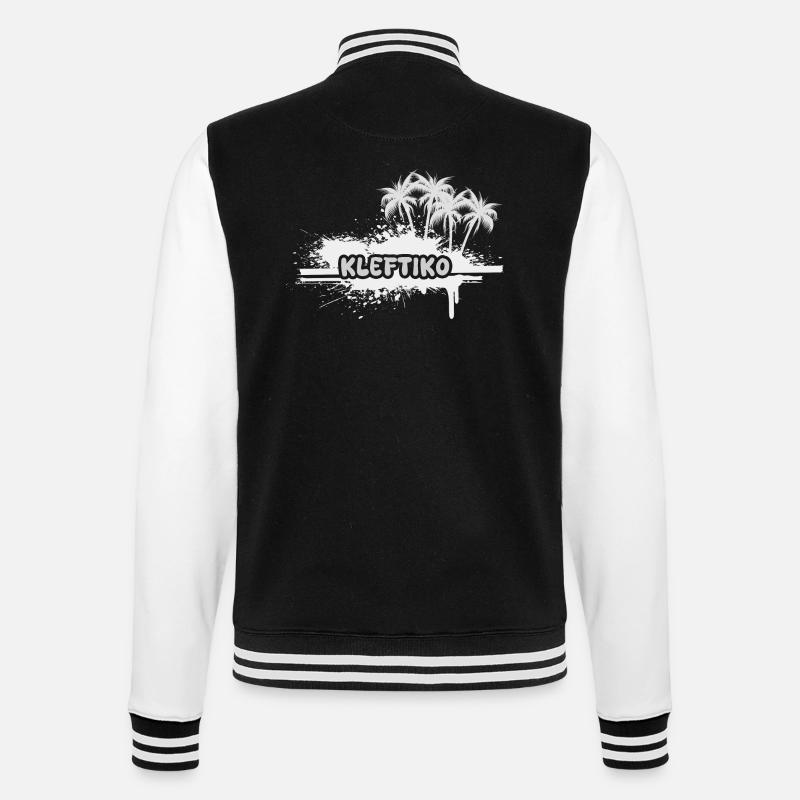 Kleftiko - Veste Teddy - noir/blanc